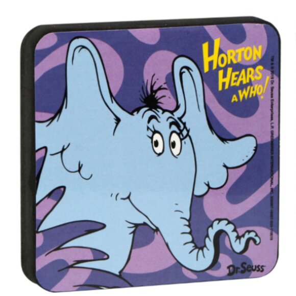 Lot of 2 Dr Seuss Magnetic Dry Erase White Board Erasers - Picture 2 of 2